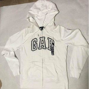 Gap Logo Hoodie White Women Medium